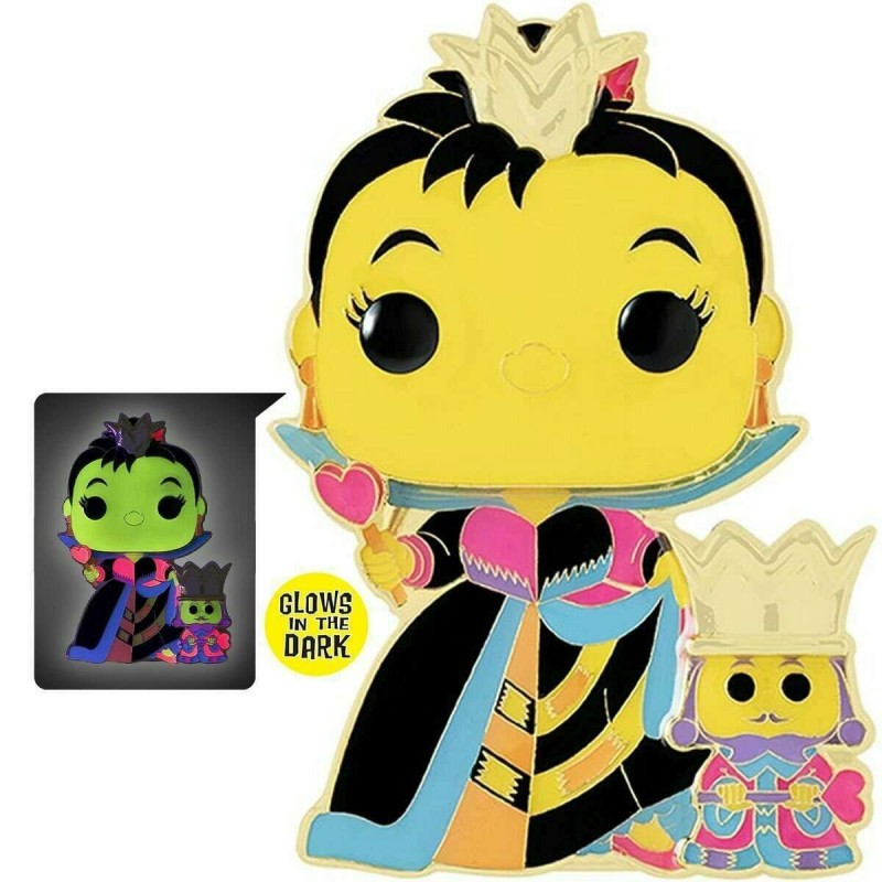Funko POP Pin - Disney - Queen And King Of Hearts (19) Glows In The Dark