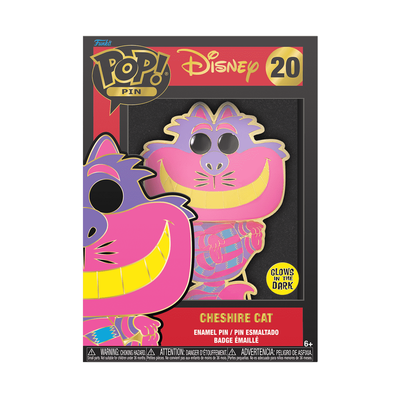Funko POP Pin - Disney - Cheshire Cat (20) Glows In The Dark