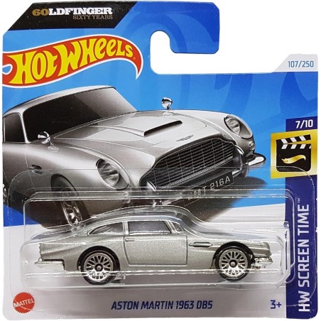 Hot Wheels - HW Screen Time - 007 Goldfinger - Aston Martin 1963 DB5 - HTB36 - 1:64