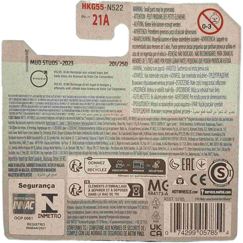 Hot Wheels - Mud Studs - Volvo XC40 Recharge - HKG55 - 1:64