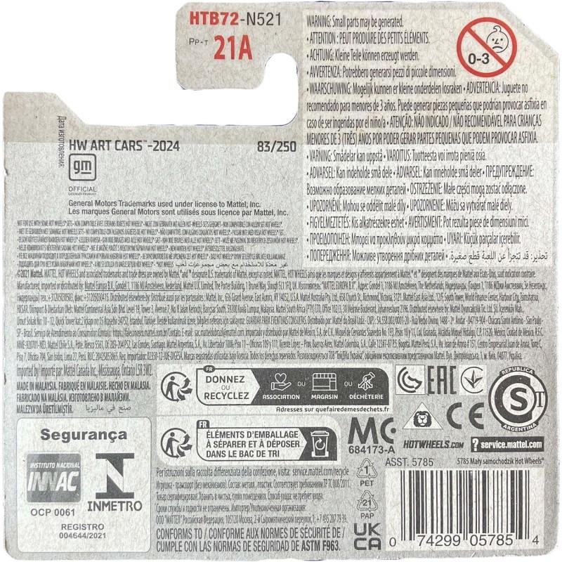 Hot Wheels - HW Art Cars - '67 Chevy C10 - HTB72 - 1:64