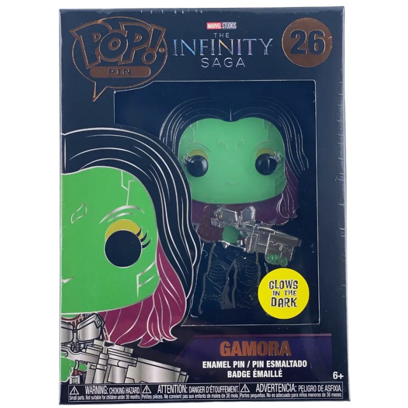 Funko POP Pin - Marvel The Infinity Saga - Gamora (26) Glows In The Dark