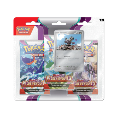 Pokemon Scarlet & Violet Paldea Evolved 3 Pack Blister ENG