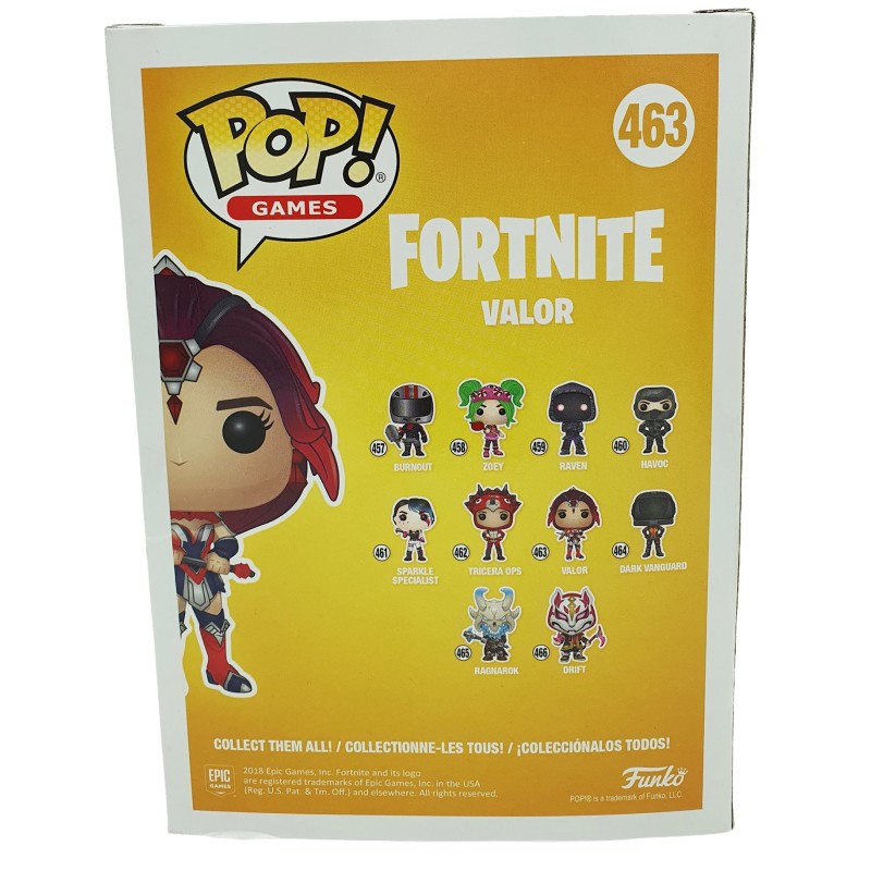 Funko POP Fortnite - Valor (463) with Fortnite QR Code