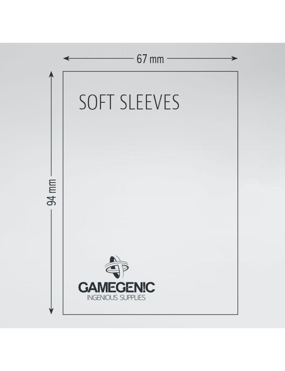 Gamegenic Soft Sleeves - Clear (100 Sleeves)