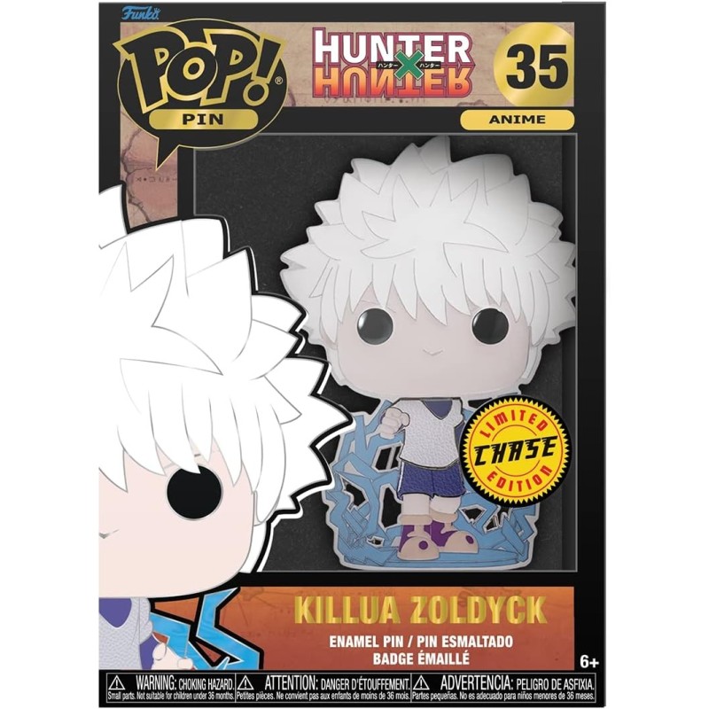 Funko POP Pin - Hunter X Hunter - Killua Zoldyck (35) Limited Glow Chase Edition