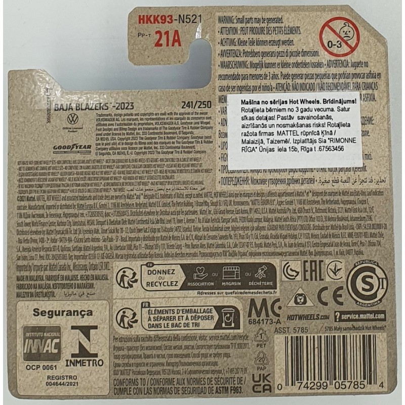 Hot Wheels - Baja Blazers - Volkswagen "Baja Bug" - HKK93 - 1:64