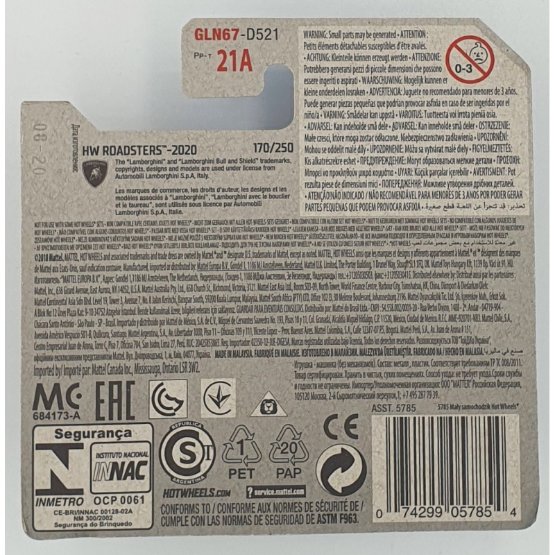 Hot Wheels - HW Roadsters - '16 Lamborghini Centenario Roadster - GLN67 - 1:64