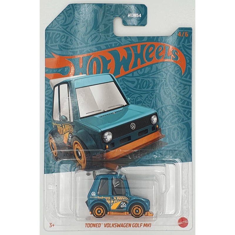 Hot Wheels - 56th Anniversary - Tooned Volkswagen Golf MK1 - HVX07 - 1:64