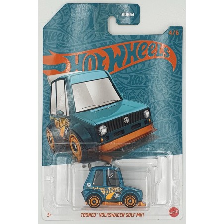 Hot Wheels - 56th Anniversary - Tooned Volkswagen Golf MK1 - HVX07 - 1:64
