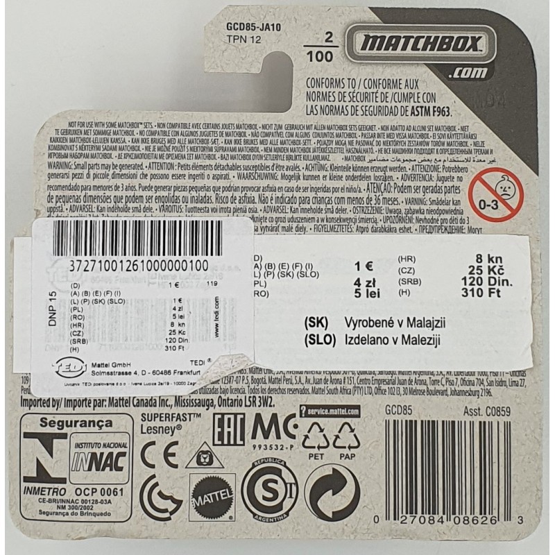 Matchbox - '18 Dodge Charger - GCD85 - 1:64