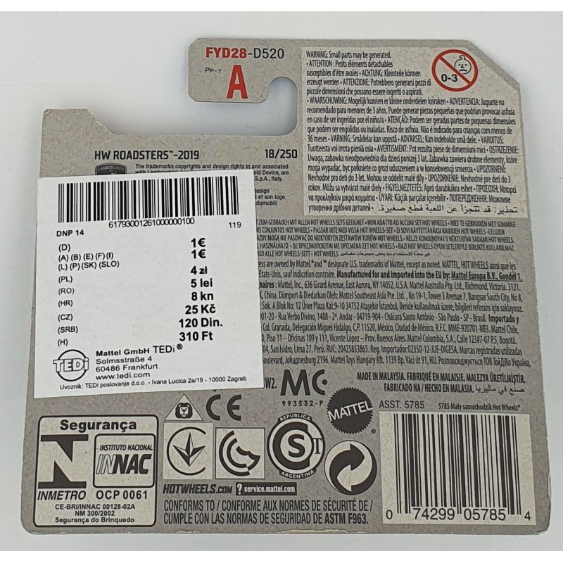 Hot Wheels - HW Roadsters - Lamborghini Reventón Roadster - FYD28 - 1:64