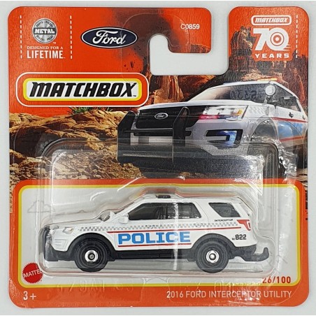 Matchbox - 2016 Ford Interceptor Utility - HLD31 - 1:64