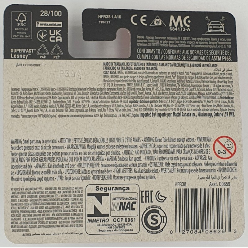 Matchbox - 1949 Kurtis Sport Car - HFR38 - 1:64