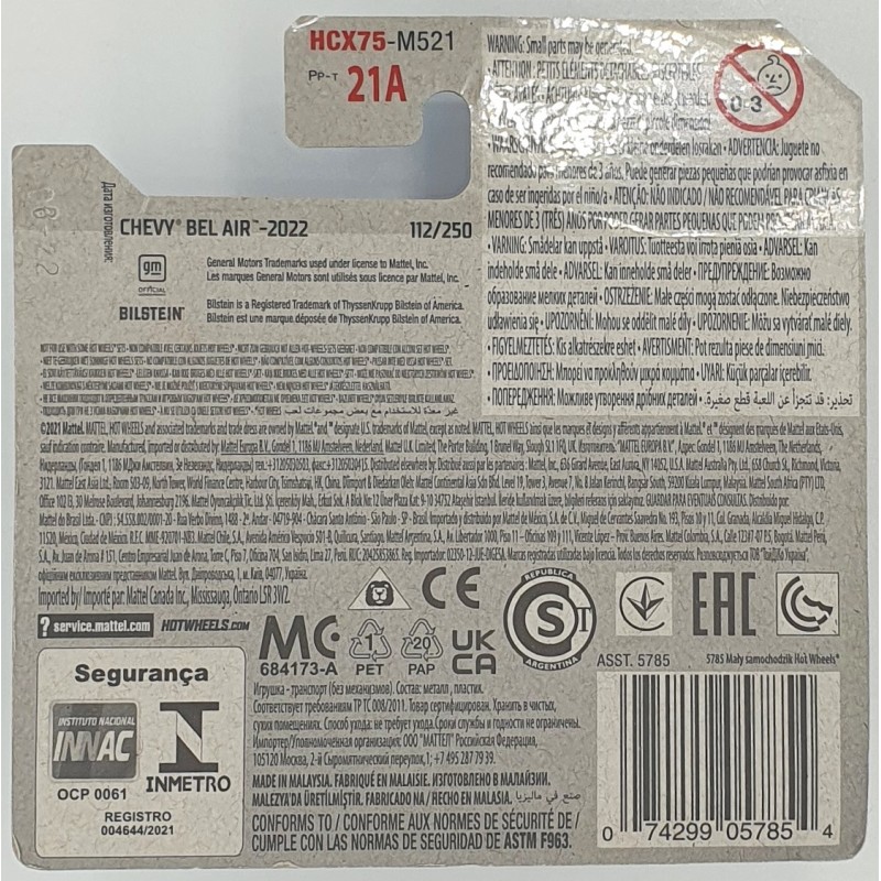 Hot Wheels - Chevy Bel Air - Big-Air Bel-Air - HCX75 - 1:64