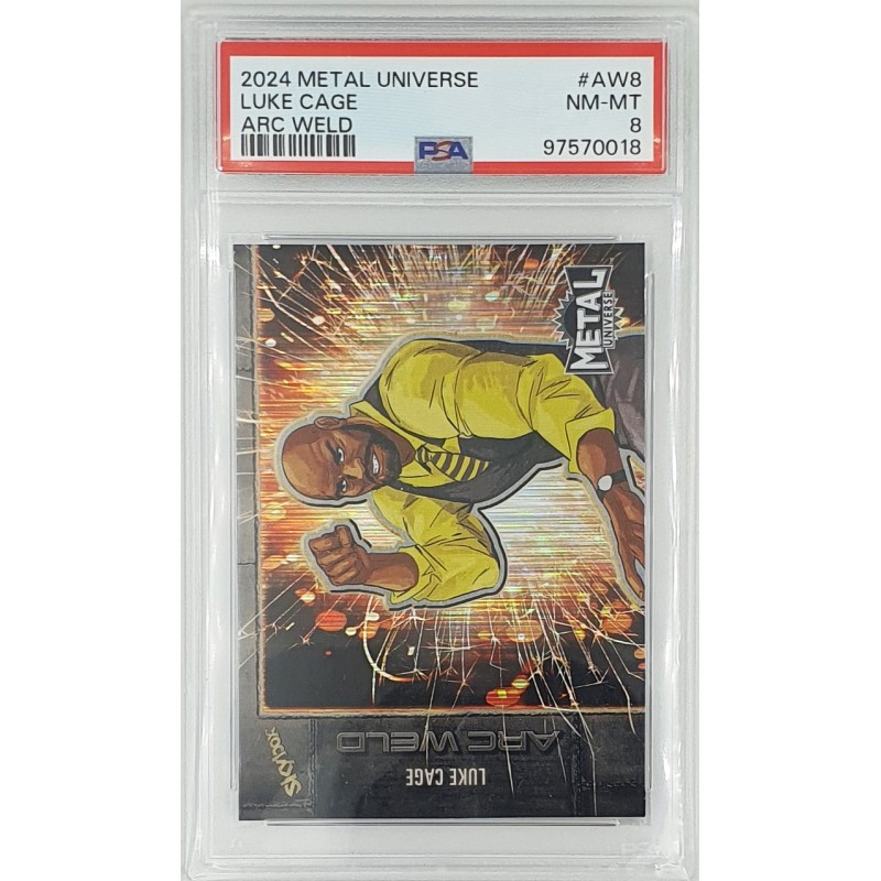 2024 SkyBox Metal Universe - Marvel - Avengers Arc Weld - Luke Cage - PSA 8