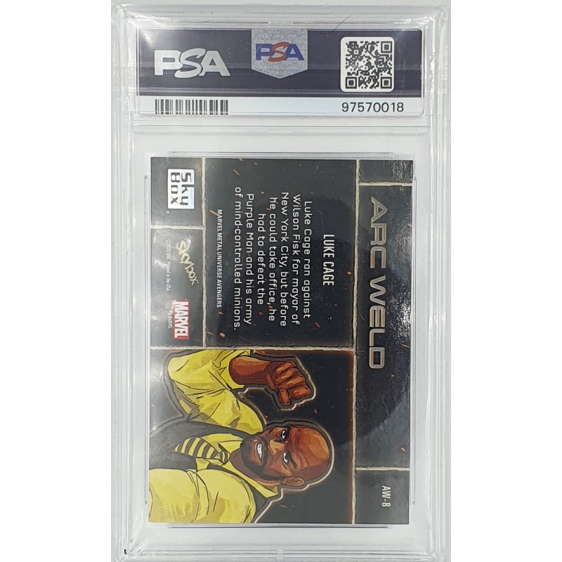 2024 SkyBox Metal Universe - Marvel - Avengers Arc Weld - Luke Cage - PSA 8