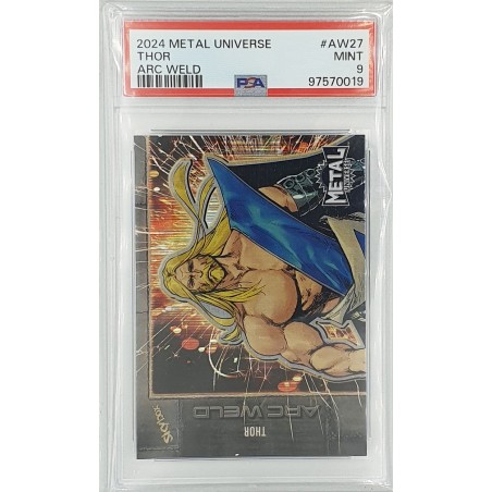 2024 SkyBox Metal Universe - Marvel - Avengers Arc Weld - Thor - PSA 9