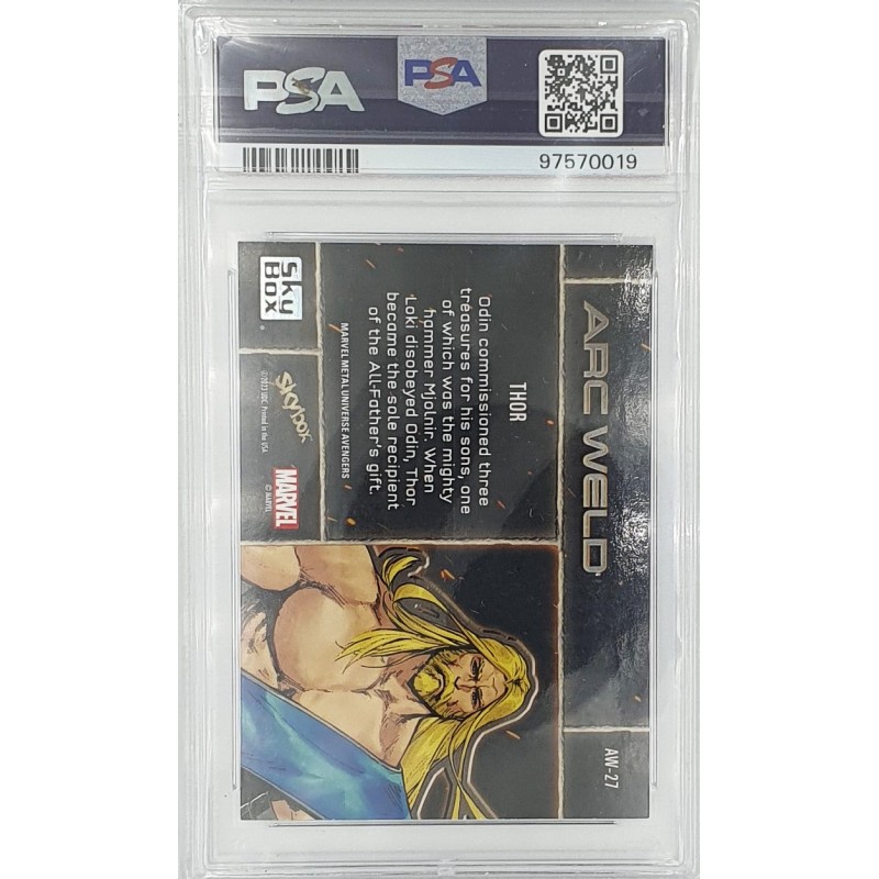 2024 SkyBox Metal Universe - Marvel - Avengers Arc Weld - Thor - PSA 9