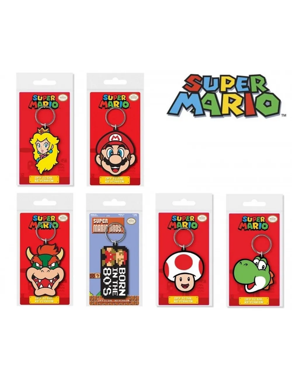 Super Mario 2D PVC Keychain assorted | Collectibles Ninja