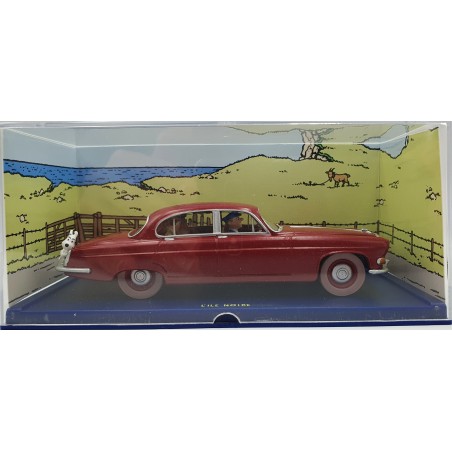 Tintin Editions Atlas No. 40 Jaguar Mk X of Doctor Müller from The Black Island 1:43 Model Car