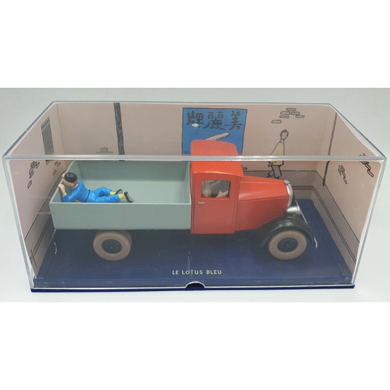 Tintin Editions Atlas No. 36 Camion Rouge Miesse 1933 from The Blue Lotus 1:43 Model Truck