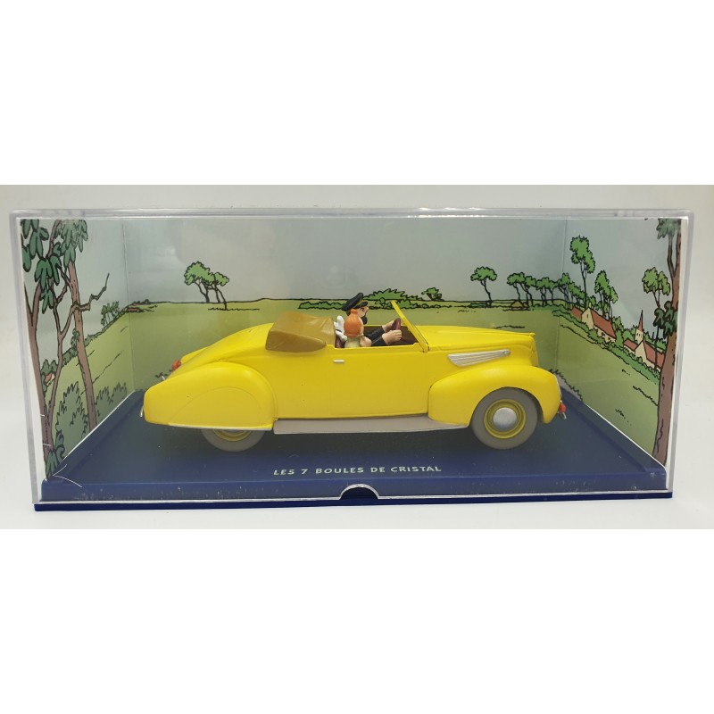 Tintin Editions Atlas No. 12 Captain Haddock’s Lincoln Zephyr Cabriolet from The Seven Crystal Balls 1:43 Model Car