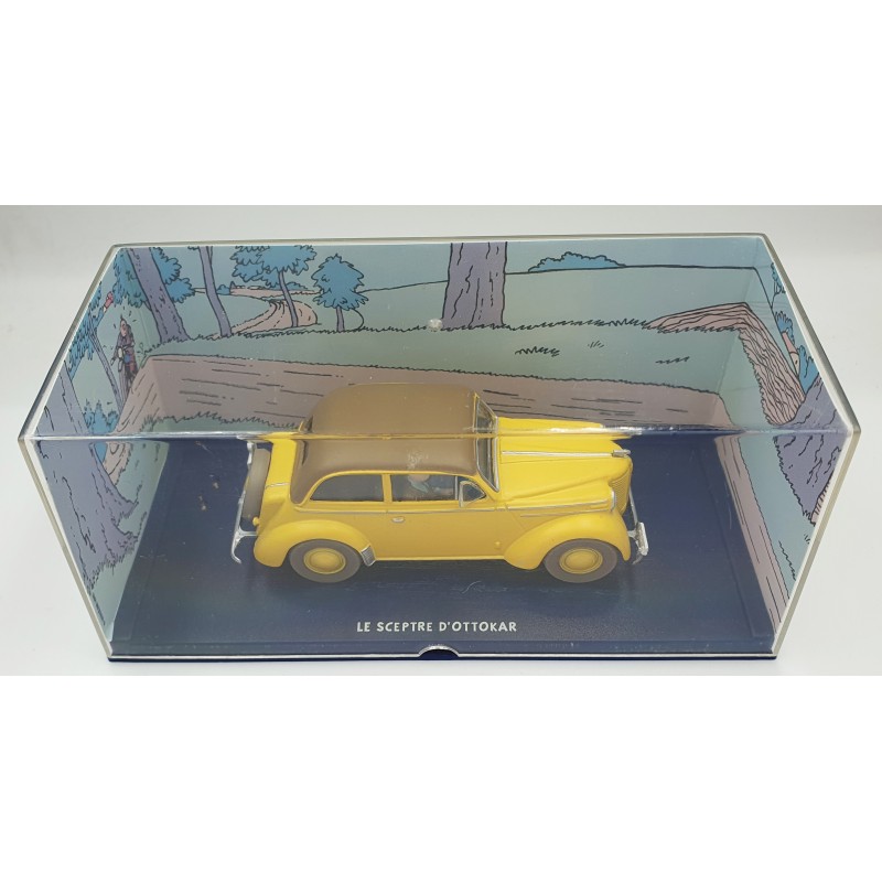 Tintin Editions Atlas No. 19 Opel Olympia Cabriolet Coach from King Ottokar’s Sceptre 1:43 Model Car
