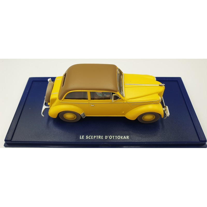 Tintin Editions Atlas No. 19 Opel Olympia Cabriolet Coach from King Ottokar’s Sceptre 1:43 Model Car