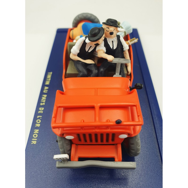 Tintin Editions Atlas No. 07 Thomson & Thompson Red Willys Jeep – Land of Black Gold 1:43 Model