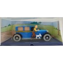 Tintin Editions Atlas No. 04 Blue Checker Taxi from Tintin in America 1:43 Model Car