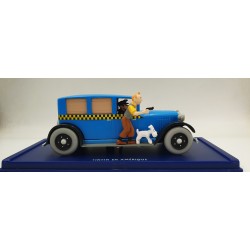 Tintin Editions Atlas No. 04 Blue Checker Taxi from Tintin in America 1:43 Model Car