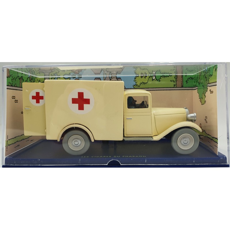 Tintin Editions Atlas No. 56 Asylum Ambulance from Cigars of the Pharaoh 1:43 Model Car