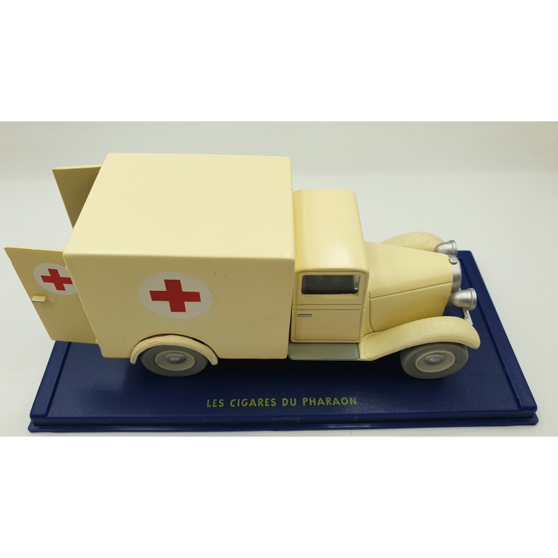 Tintin Editions Atlas No. 56 Asylum Ambulance from Cigars of the Pharaoh 1:43 Model Car