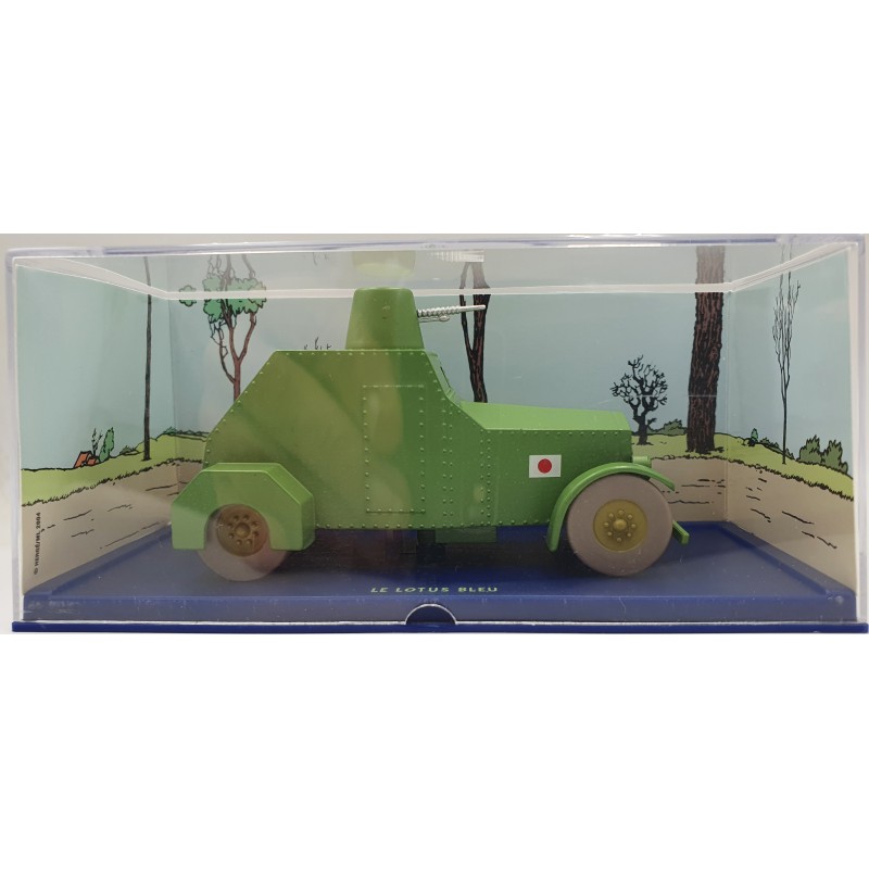 Tintin Editions Atlas No. 37 Green Armoured Car – The Blue Lotus 1:43 Model Car