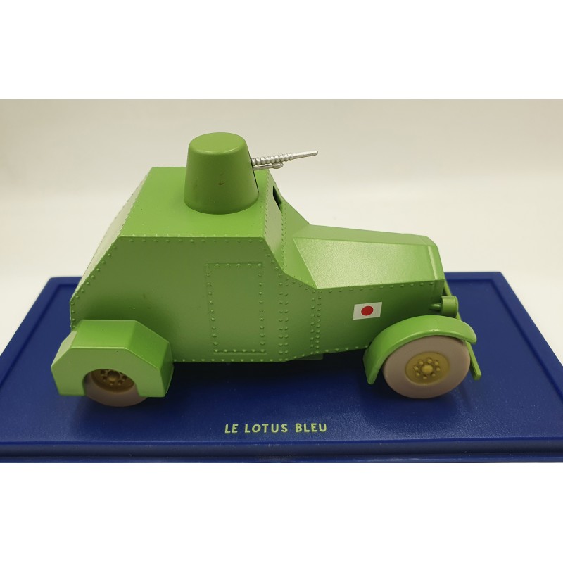 Tintin Editions Atlas No. 37 Green Armoured Car – The Blue Lotus 1:43 Model Car