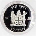 RoboCop 2024 Fiji 1 oz .999 Silver Colorized Coin – 50 Cents – Limited to 2,000