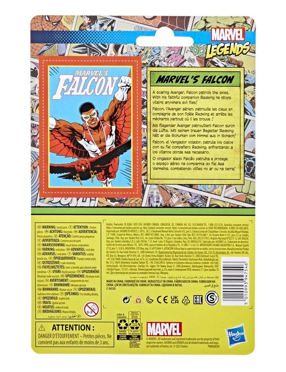 Marvel Legends Retro Falcon 9,5cm