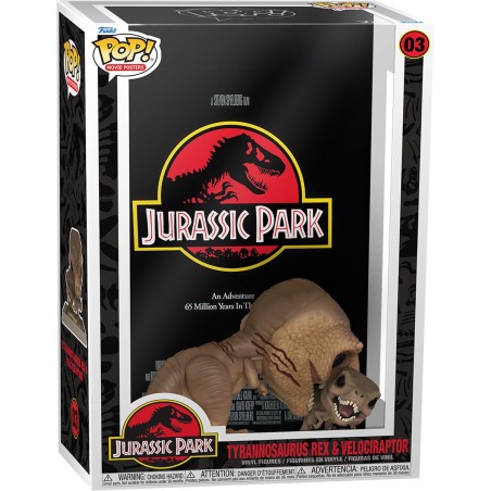 Funko Pop Jurassic Park Movie Poster With T-Rex & Velociraptor (03)