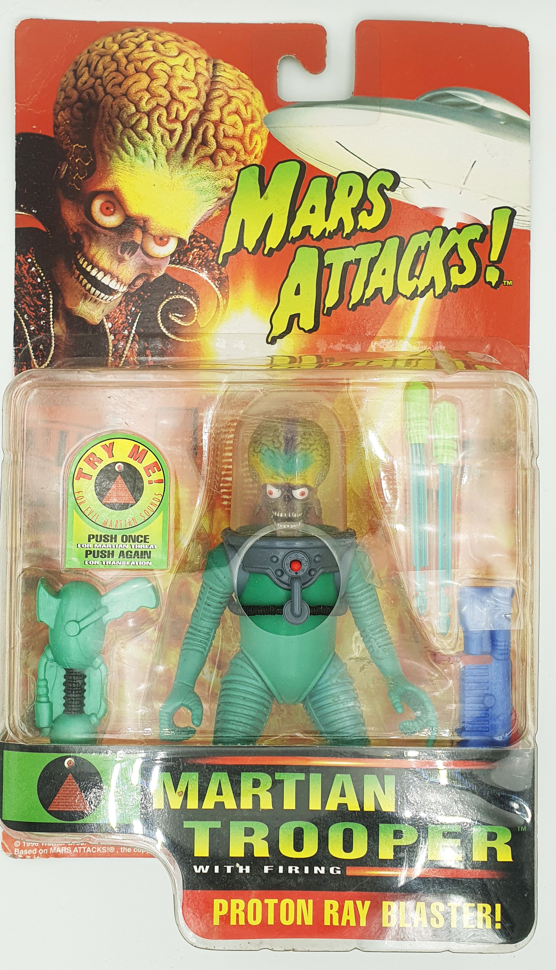 Mars Attacks - Martian trooper with Firing Proton Ray Blaster 